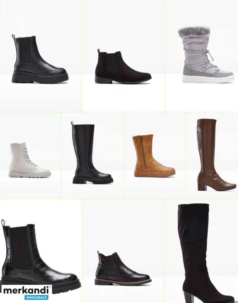 5.50 € Por par, zapatos mixtos otoño-invierno, stock restante, vajilla A, karton mixto, STOCK RESTANTE, mujer, hombre, zapatos d