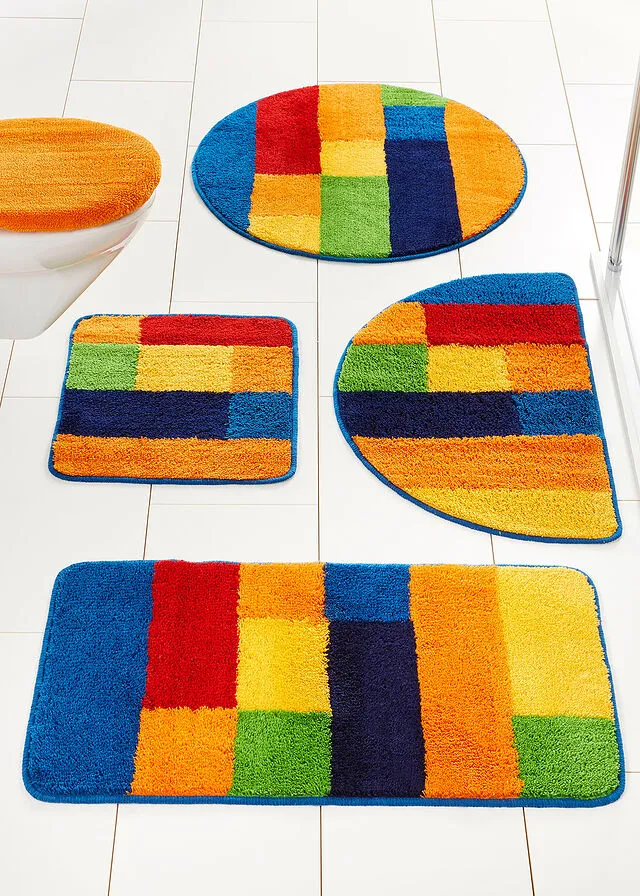 Alfombrilla de baño con diseño de colores Varios colores