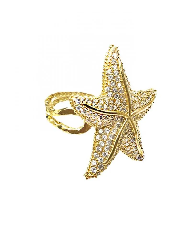 ANILLOS DE FIESTA DE ESTRELLA DE MAR ELEGANTE Y ORIGINAL