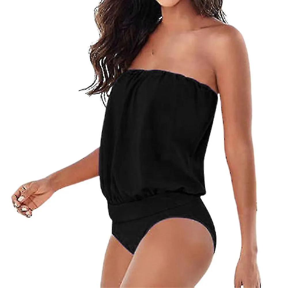 Bandeau de una pieza para mujer Traje de baño de verano sin tirantes sin tirantes Monokinis traje de baño