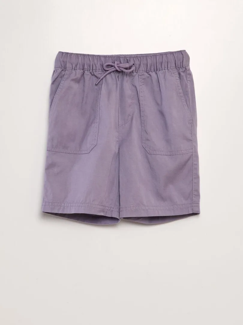 Bermudas de tencel - PURPURA