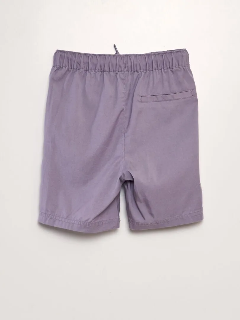 Bermudas de tencel - PURPURA