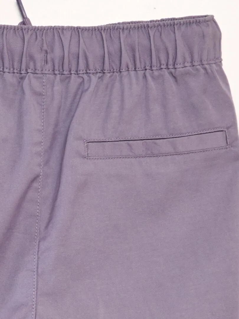 Bermudas de tencel - PURPURA