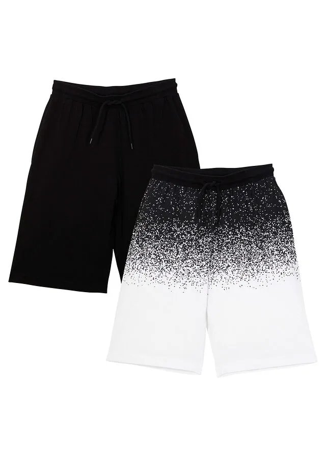 Bermudas para niños (2 unidades) Negro estampado