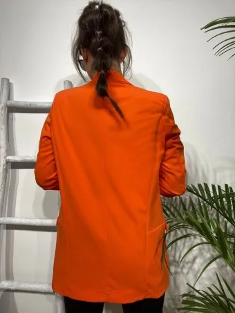 Blazer Frunces BIANCA Naranja Pumkin