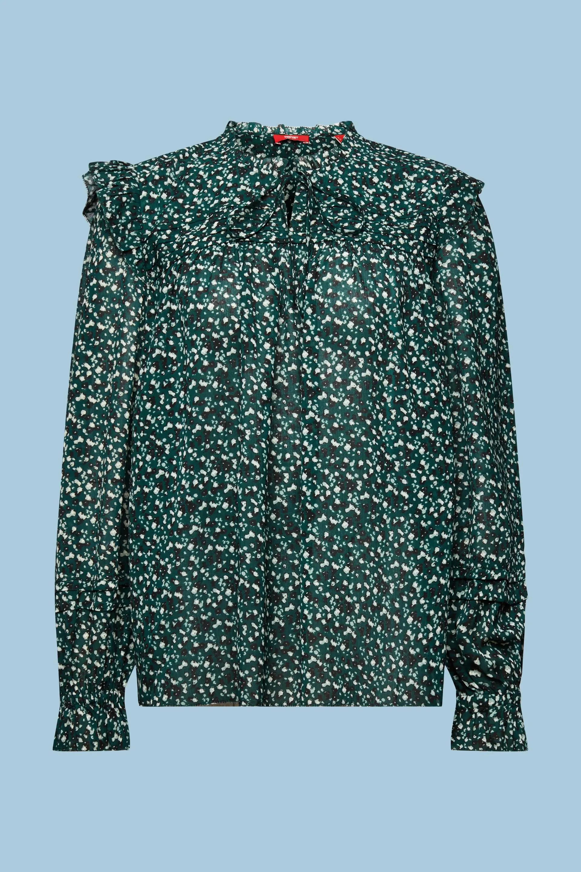 Blusa de gasa con estampado