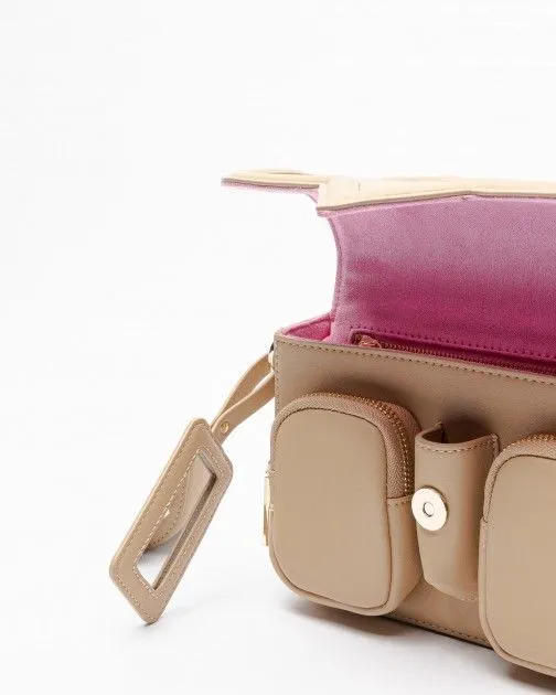 Bolso de hombro Chiara Ferragni 76SB4BA6 Camel