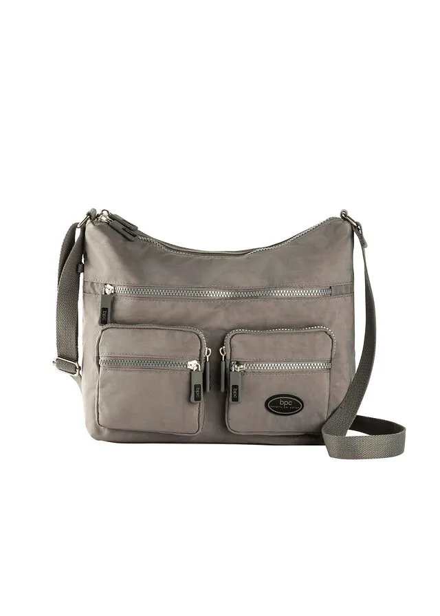 Bolso de hombro Gris