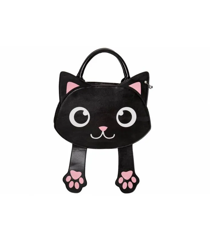 Bolso de mano con correa para el hombro Gato con patas cute kitty BG7203 Banned