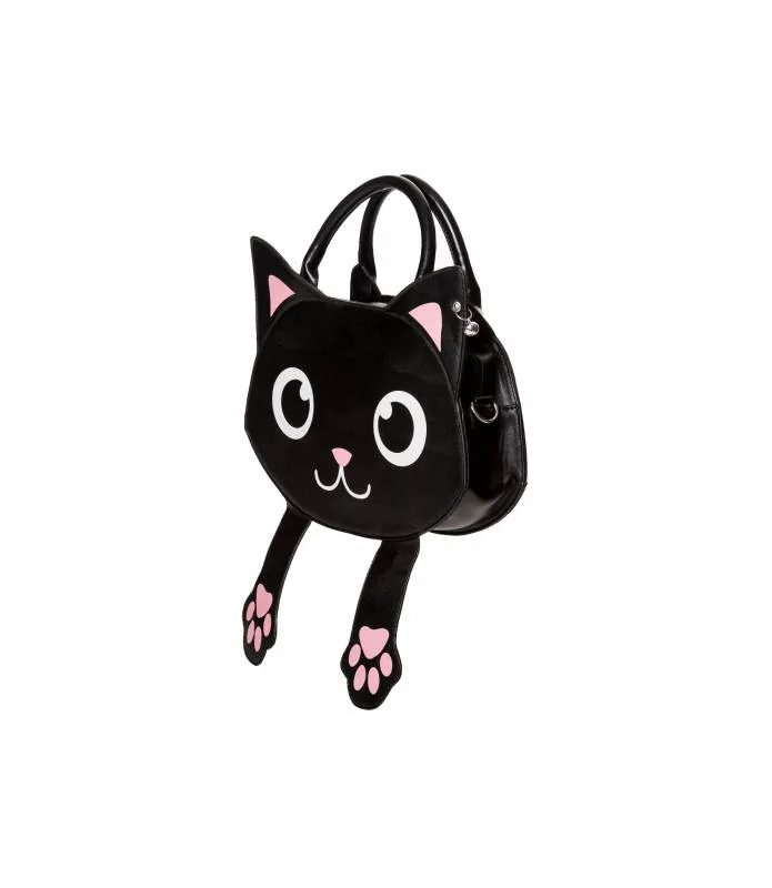 Bolso de mano con correa para el hombro Gato con patas cute kitty BG7203 Banned