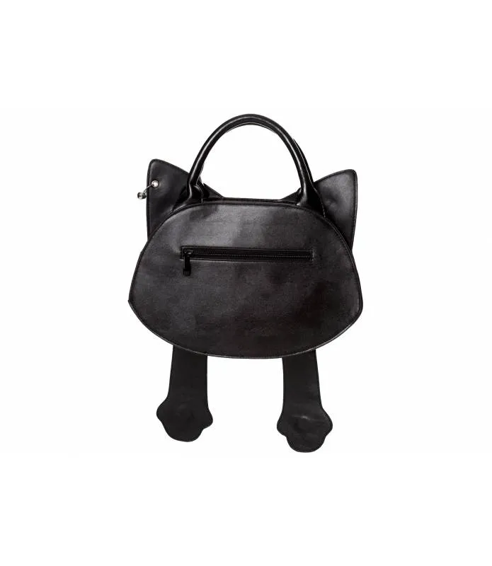 Bolso de mano con correa para el hombro Gato con patas cute kitty BG7203 Banned