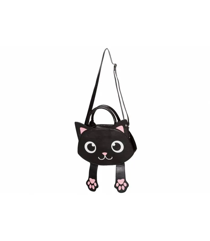 Bolso de mano con correa para el hombro Gato con patas cute kitty BG7203 Banned