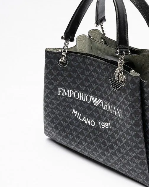 Bolso de mano Emporio Armani Y3D159 YWS0E Negro