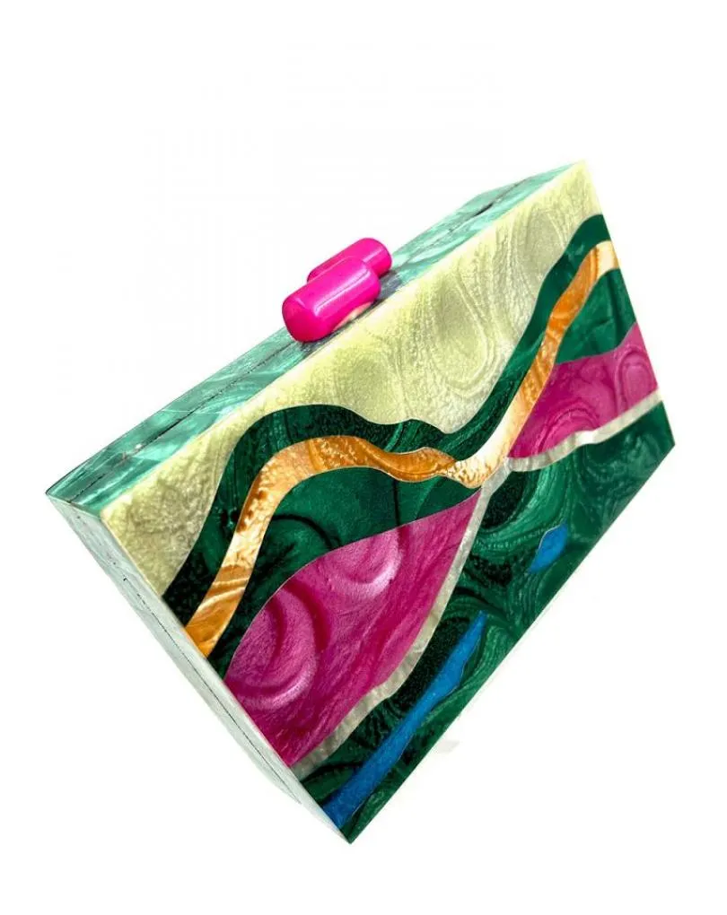 BOLSOS CAREY Y CLUTCH INVITADA Y MADRINA PARA BODAS EN COLORES DE MODA FUCSIA Y VERDES