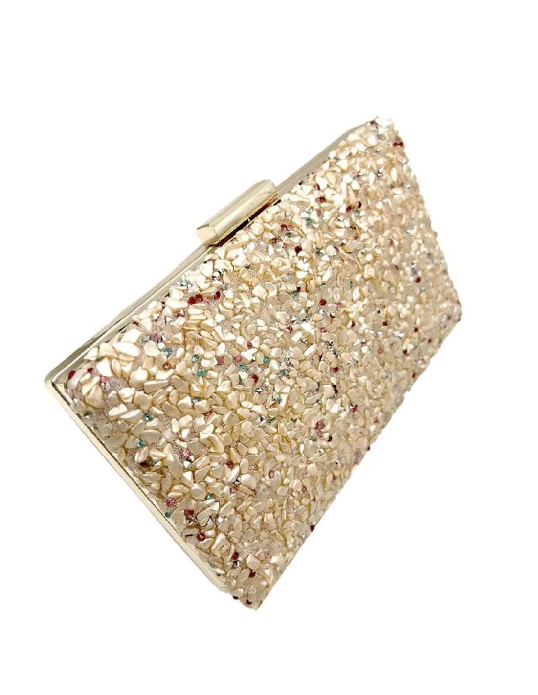 BOLSOS DE FIESTA DE PEDRERIA MELOCOTON PASTEL PARA BODAS Y COMUNIONES