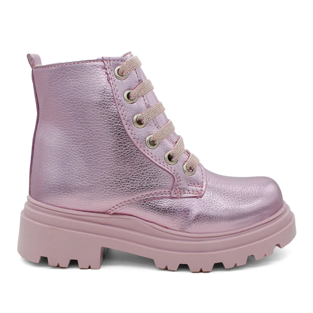 Botas Casuales RBCOLLECTION Exterior Sintético Color Rosa Plateado Para Niña