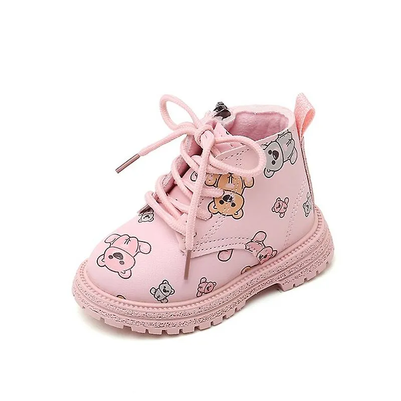 Botas cortas de algodón para niños Bebé lindo Botines de dibujos animados Niñas Moda Zapatos de invierno cálidos Botas antidesli