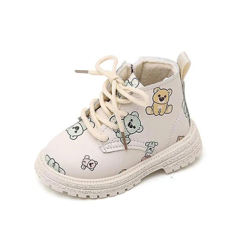 Botas cortas de algodón para niños Bebé lindo Botines de dibujos animados Niñas Moda Zapatos de invierno cálidos Botas antidesli