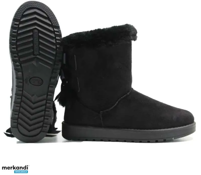 BOTAS DE INVIERNO CÁLIDAS PARA DAMAS SNUGG SNOW FORRADO DE PIEL TÉRMICA BOTINES PLANOS TALLA