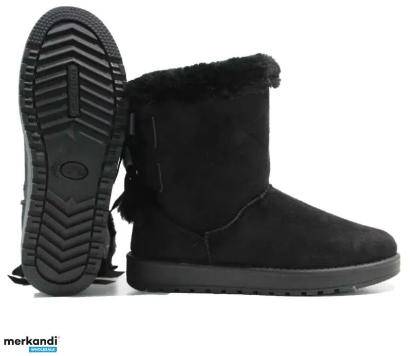 BOTAS DE INVIERNO CÁLIDAS PARA DAMAS SNUGG SNOW FORRADO DE PIEL TÉRMICA BOTINES PLANOS TALLA