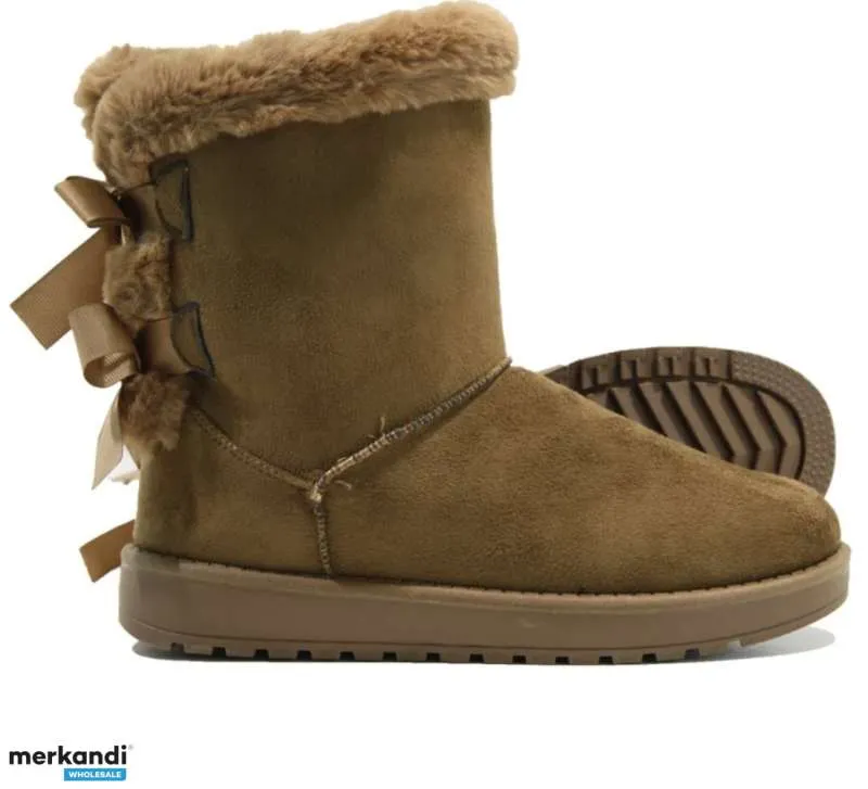 BOTAS DE INVIERNO CÁLIDAS PARA DAMAS SNUGG SNOW FORRADO DE PIEL TÉRMICA BOTINES PLANOS TALLA