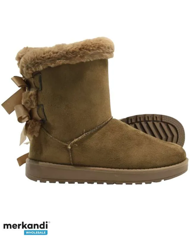 BOTAS DE INVIERNO CÁLIDAS PARA DAMAS SNUGG SNOW FORRADO DE PIEL TÉRMICA BOTINES PLANOS TALLA