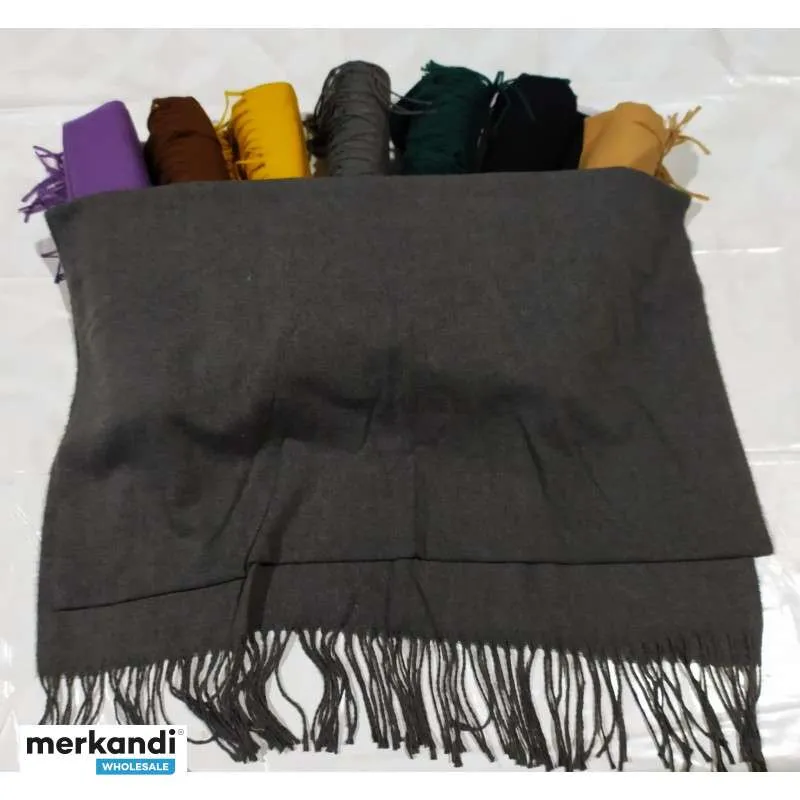 Bufandas de Invierno XXL - Variedad de Colores en Lote Surtido para Exportación Mayorista