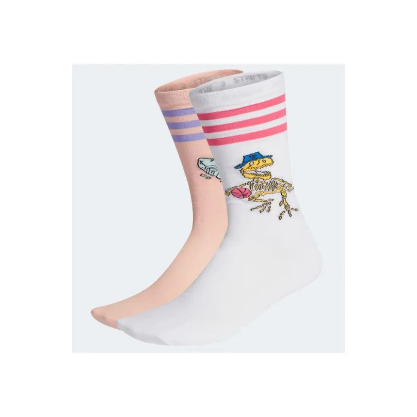 Calcetines Altos Adidas Fun Graphic Unisex 2 Pack