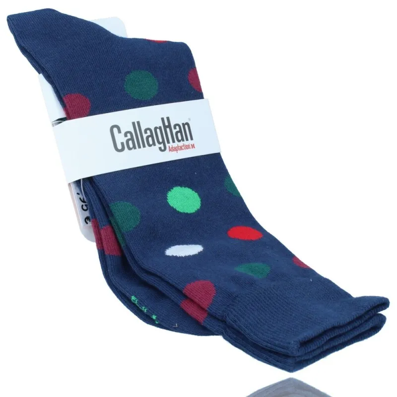 Calcetines Antimicrobianos Con Topos Para Hombre De Callaghan Modelo 14