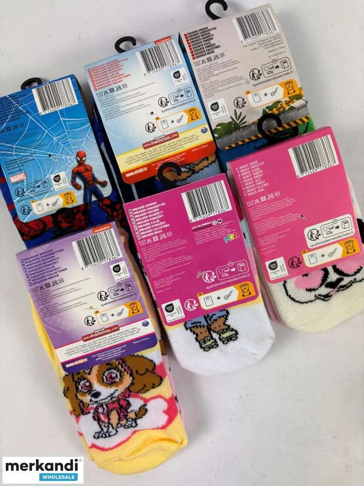 Calcetines deportivos niños 2-pack 6 surtidos