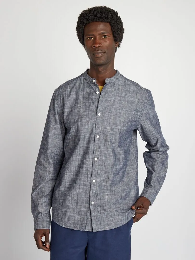 Camisa de chambray - AZUL