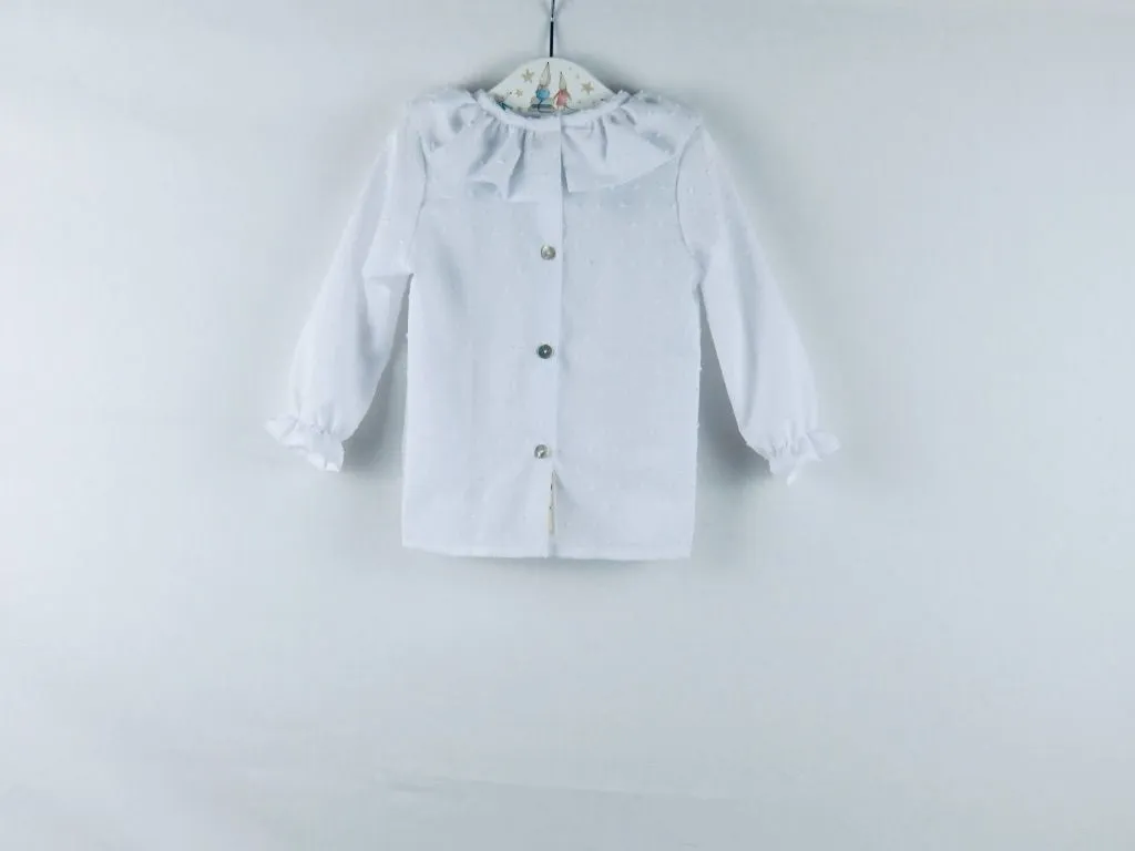 Camisa de plumeti blanca