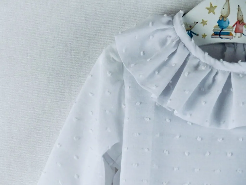 Camisa de plumeti blanca