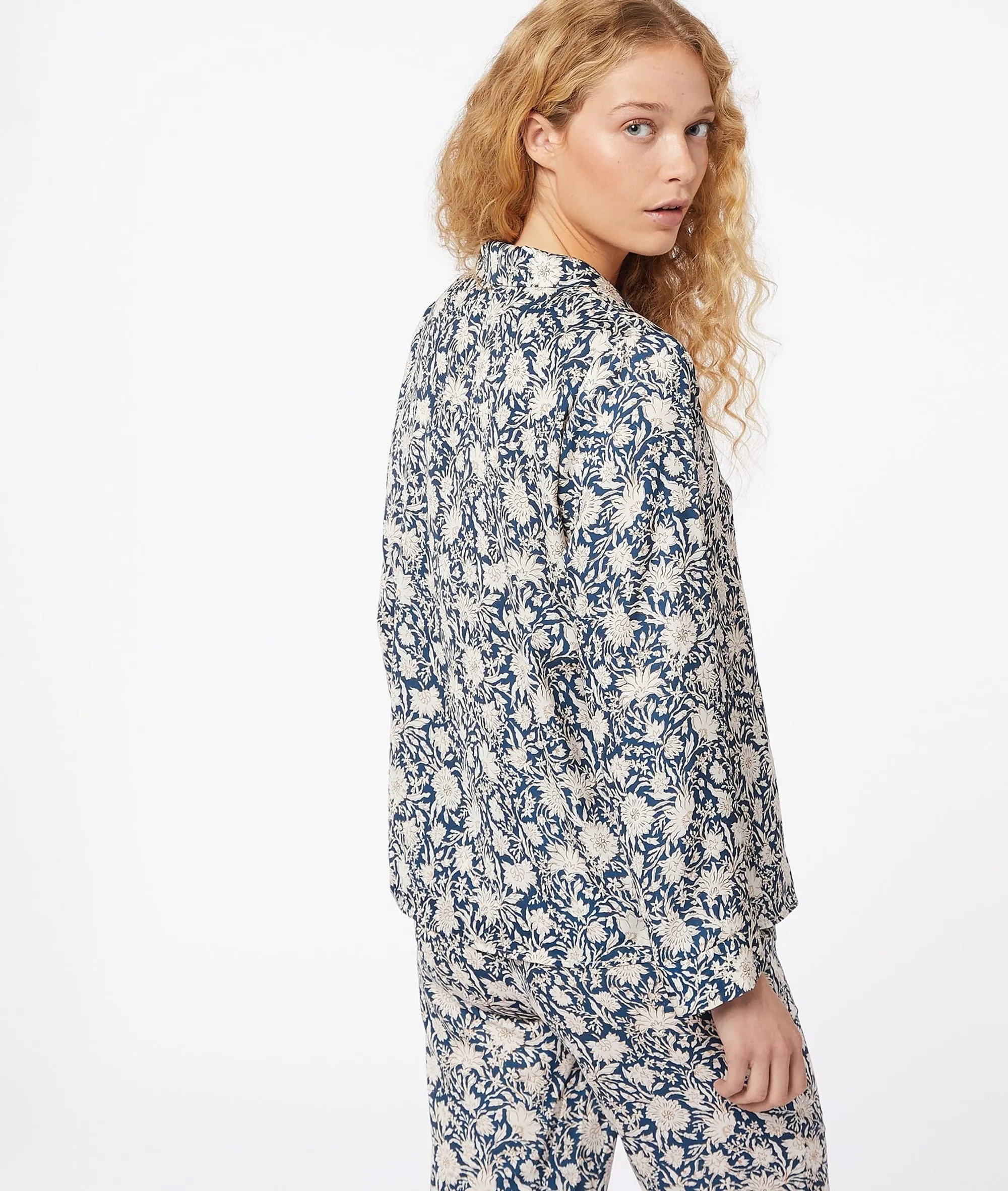 Camisa pijama estampado floral IRIS MARINE - ETAM