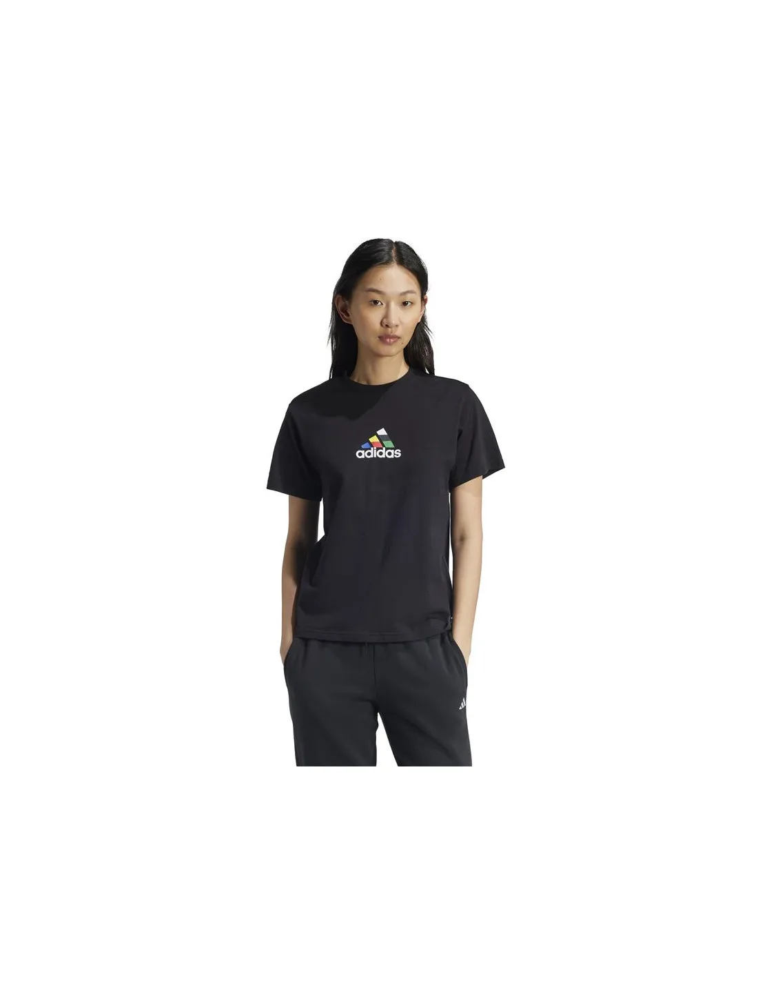 Camiseta adidas House Of Tiro Nations Graphic Mujer Negro