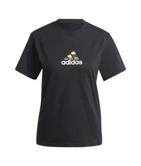 Camiseta adidas House Of Tiro Nations Graphic Mujer Negro