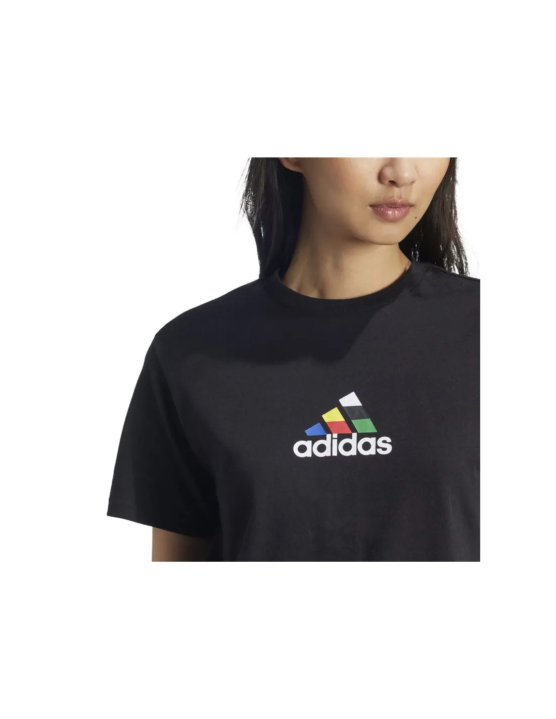 Camiseta adidas House Of Tiro Nations Graphic Mujer Negro