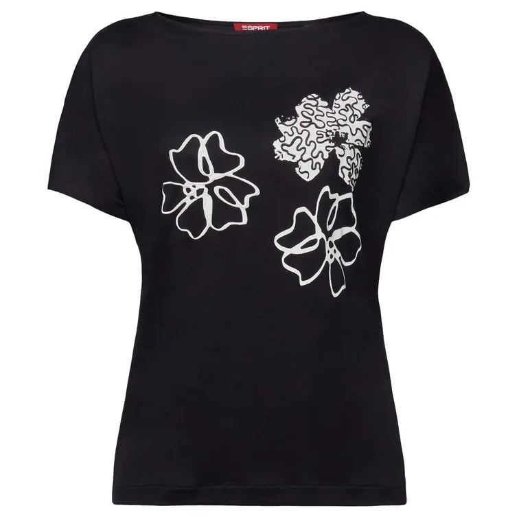 CAMISETA CON ESTAMPADO FLORAL MUJER ESPRIT