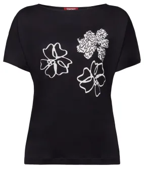 CAMISETA CON ESTAMPADO FLORAL MUJER ESPRIT