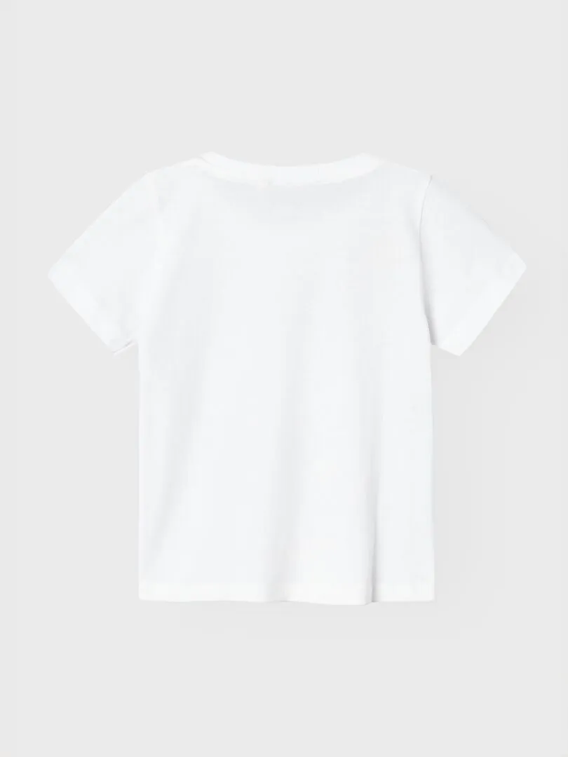 Camiseta estampada 'Name it' - blanco