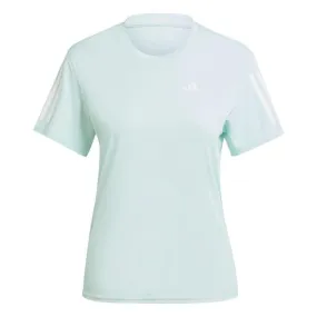 Camiseta  Mujer Adidas own the run verde