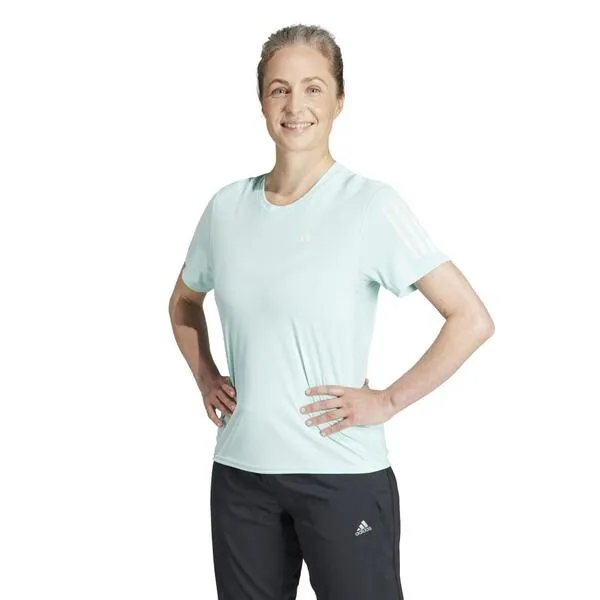 Camiseta  Mujer Adidas own the run verde