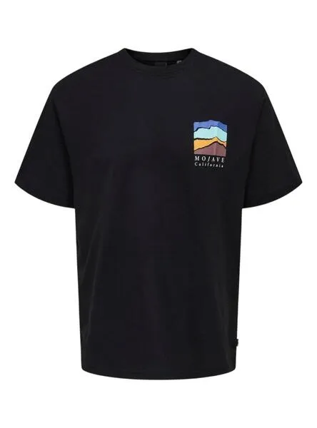Camiseta Only and Sons Keane negro para hombre