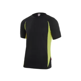 Camiseta técnica de manga corta bicolor