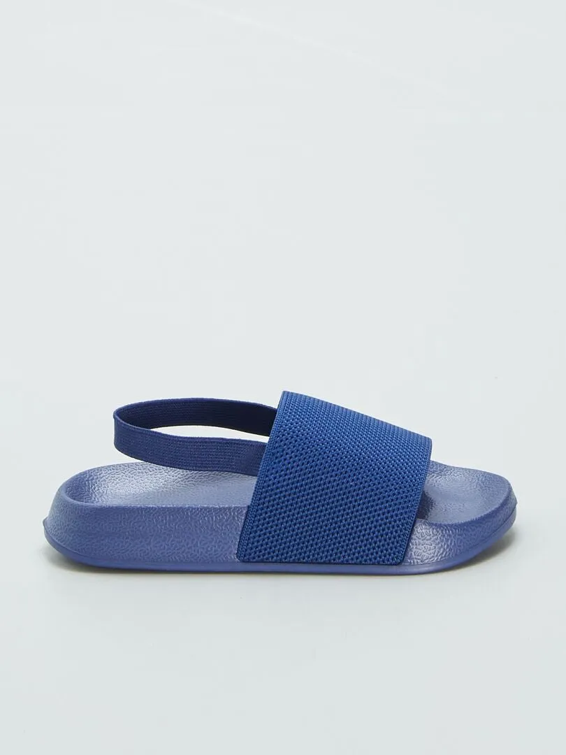 Chanclas de piscina lisas - AZUL