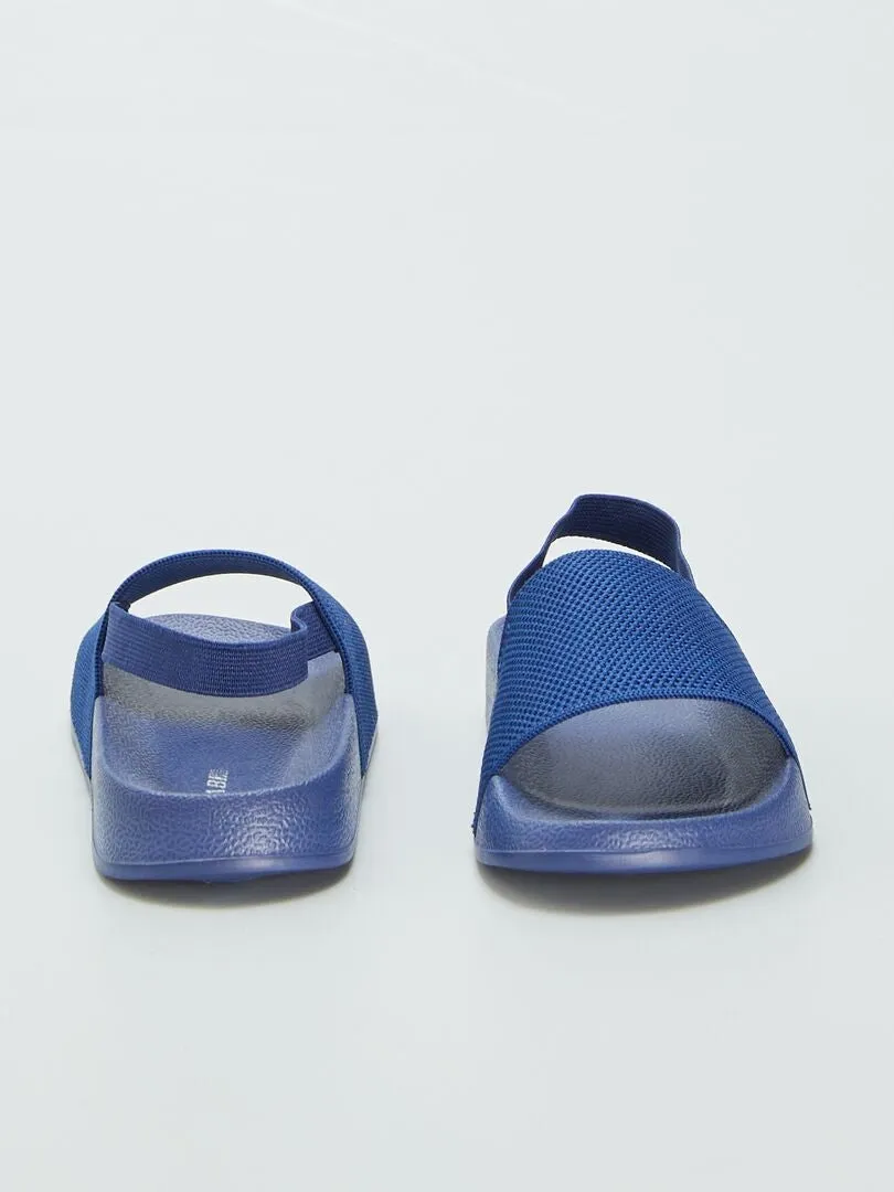 Chanclas de piscina lisas - AZUL