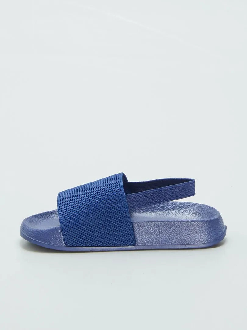 Chanclas de piscina lisas - AZUL