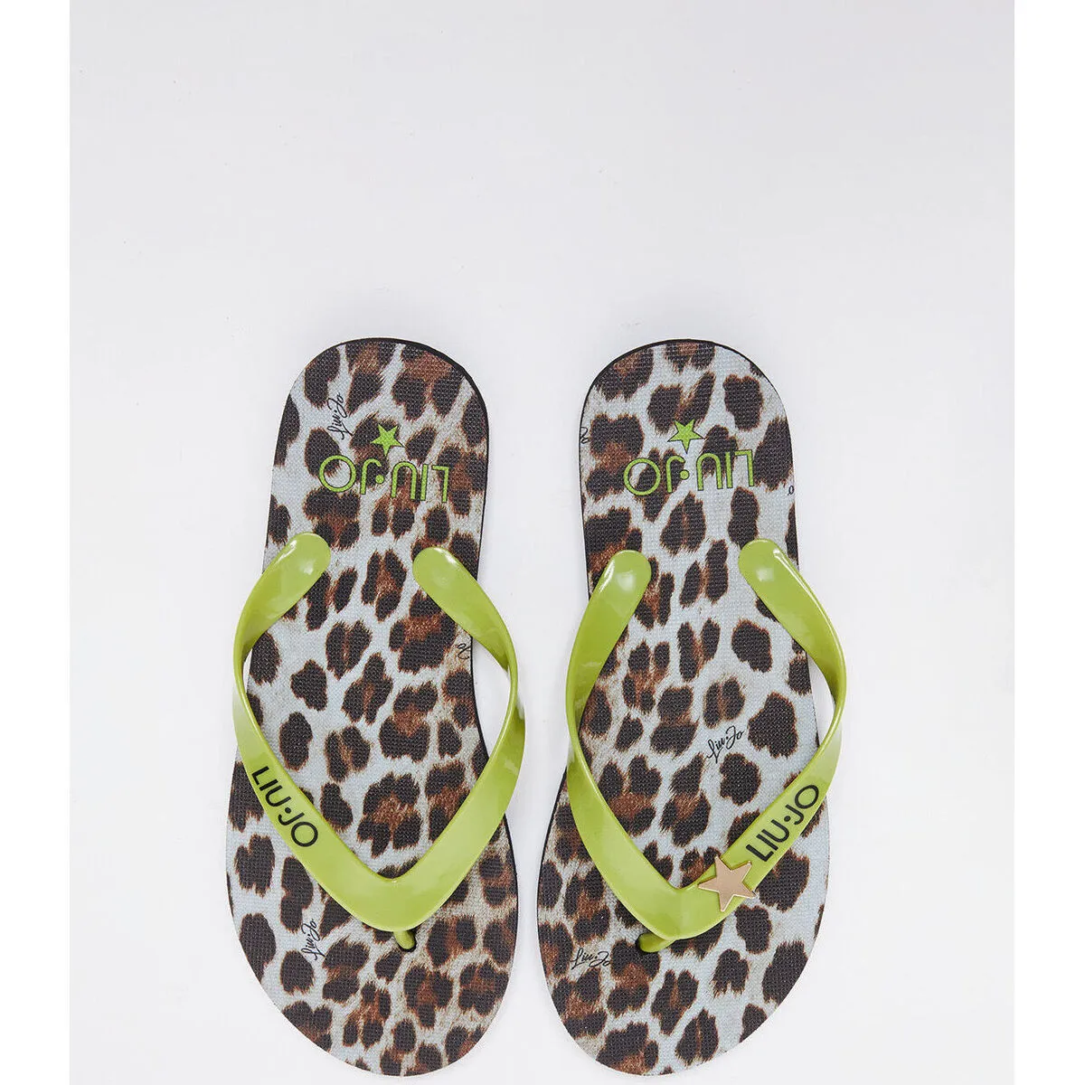 Chanclas de playa con estampado animal