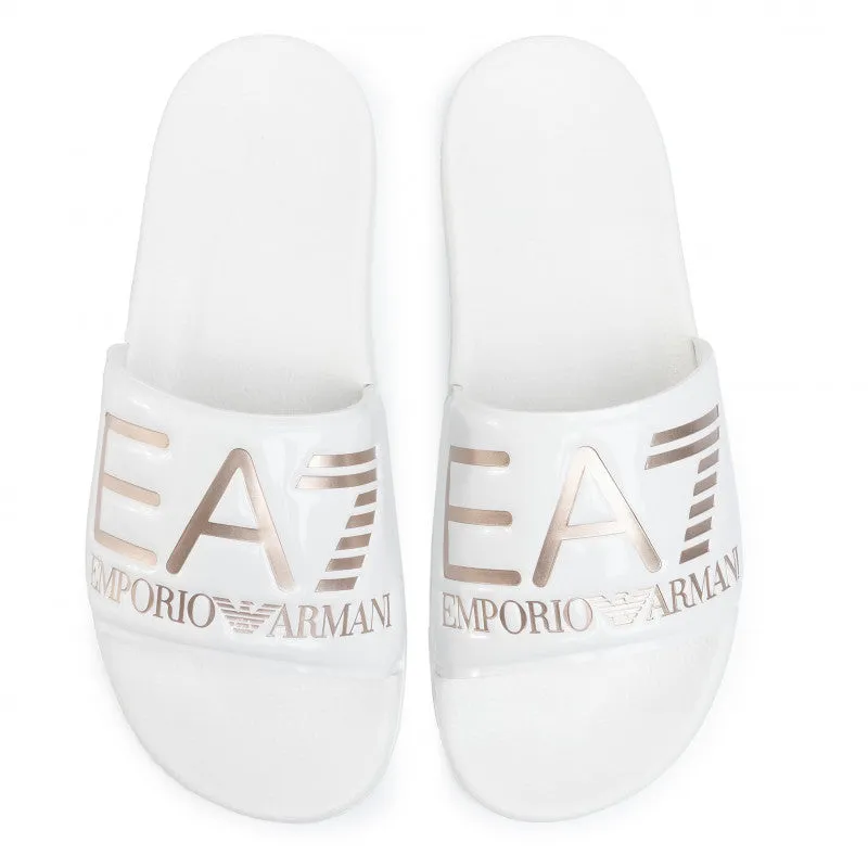 Chanclas EA7 white/gold -  XCP001 XCC22 M632