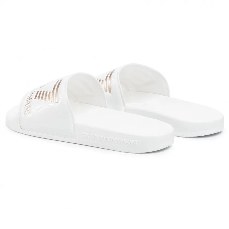 Chanclas EA7 white/gold -  XCP001 XCC22 M632